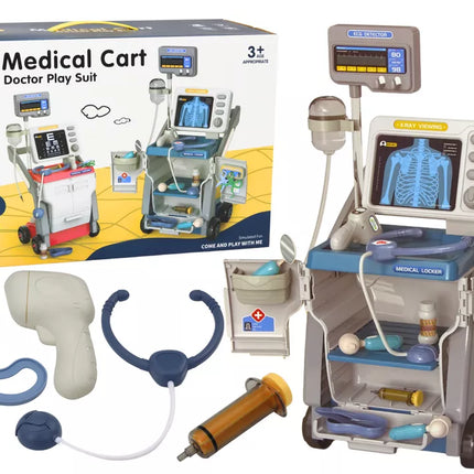 Mažojo gydytojo stetoskopo rinkinys, šviesiai mėlynas