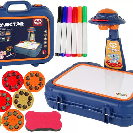 Projektoriaus lenta lagamine Mėlyni paveikslėliai