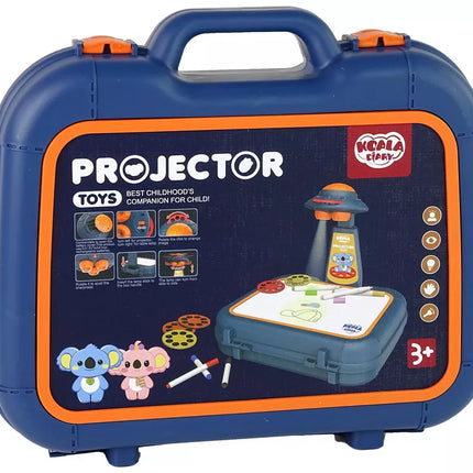 Projektoriaus lenta lagamine Mėlyni paveikslėliai