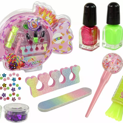 Makiažo rinkinys nagų dekoravimui saldainiai 9 vnt.