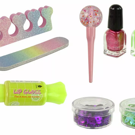 Makiažo rinkinys nagų dekoravimui saldainiai 9 vnt.