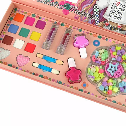 Papuošalų ir makiažo rinkinys 2in1 100 el.