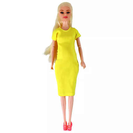 Lėlė Nėščia Mama Kūdikio Lėlė Geltona Nėštumas
