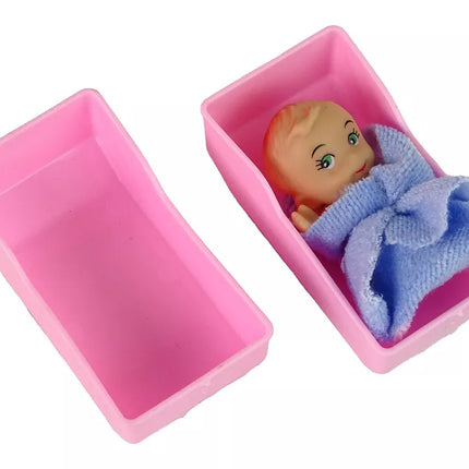 Vaikiška lėlė-gydytoja su ilgais plaukais ir priedais