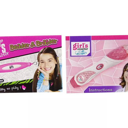 2-in-1 plaukų pynimo rinkinys su karoliukais