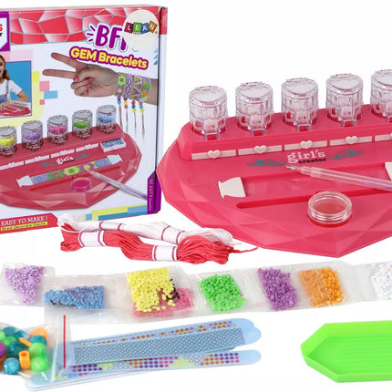 Rinkinys apyrankėms gaminti, deimantų, širdelių klijavimas