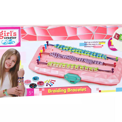 Apyrankių gamybos rinkinys, rožinė dėžutė