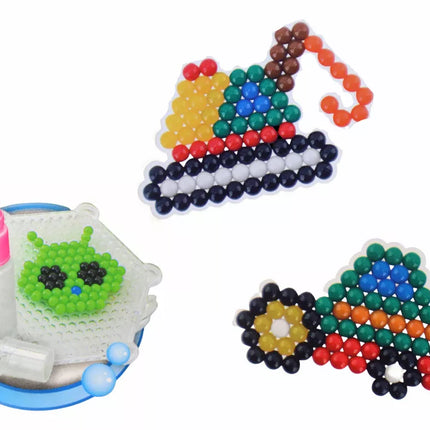 Vandens karoliukų rinkinys "Pasidaryk pats" stebuklingi karoliukai, 8 spalvų statybinės transporto priemonės