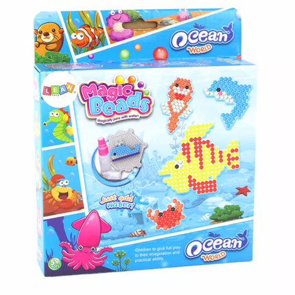 Vandens karoliukų rinkinys "Pasidaryk pats" Magiški karoliukai 8 spalvų jūros gyvūnai