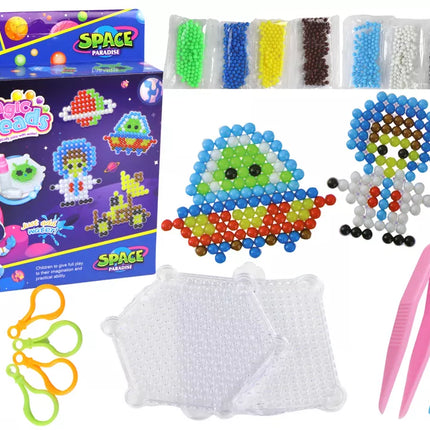 Vandens karoliukų magijos rinkinys „Space Templates“