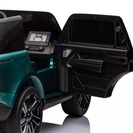 Žalias akumuliatorinis automobilis DK-RR998, dažytas