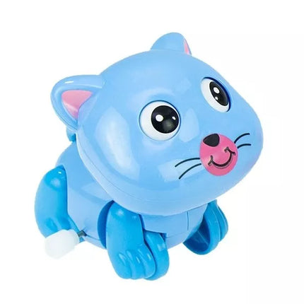 Mielas prisukamas kačiukas, prisukamas žaislas, judantis bėgantis katinas