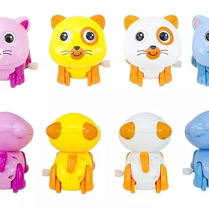 Mielas prisukamas kačiukas, prisukamas žaislas, judantis bėgantis katinas