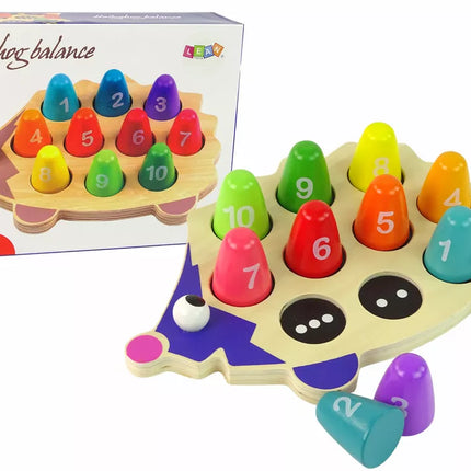 Medinis edukacinis ežiukas, 10 spalvingų pėstininkų