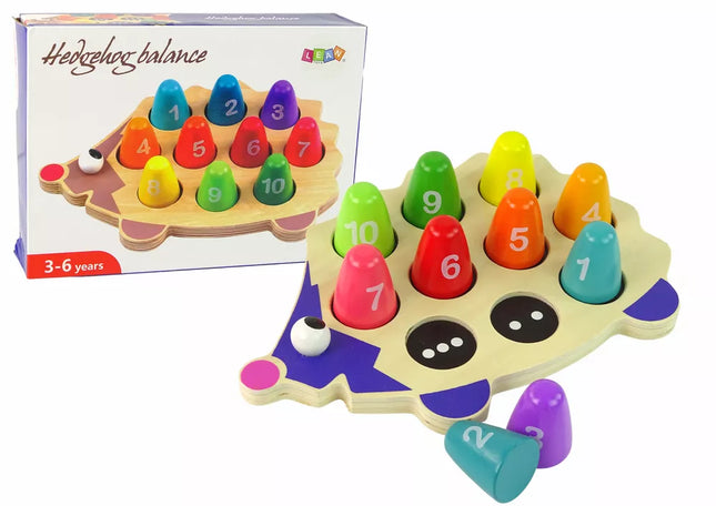 Medinis edukacinis ežiukas, 10 spalvingų pėstininkų