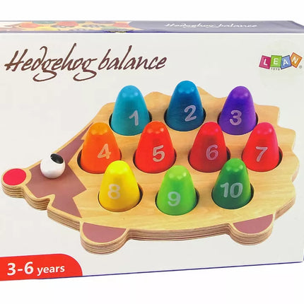 Medinis edukacinis ežiukas, 10 spalvingų pėstininkų