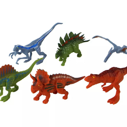 Sraigtasparnių dinozaurų transporto priemonių rinkinys, 6 spalvingi vnt.