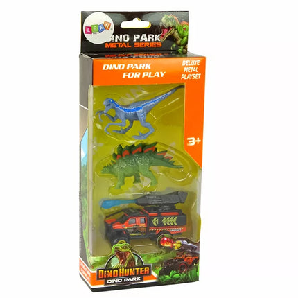 Dinozaurų figūrėlės automobilis su raketų rinkiniu