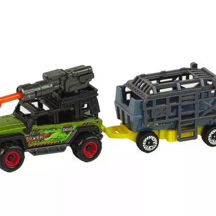 Dinozaurų rinkinys su raketine priekaba