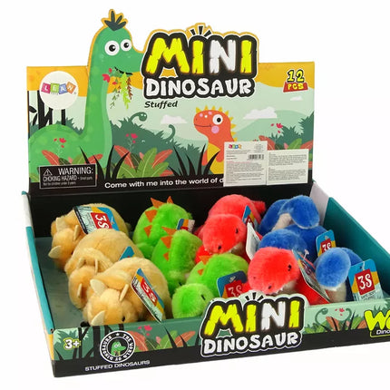 Mini pliušinis dinozauras, 4 rūšys