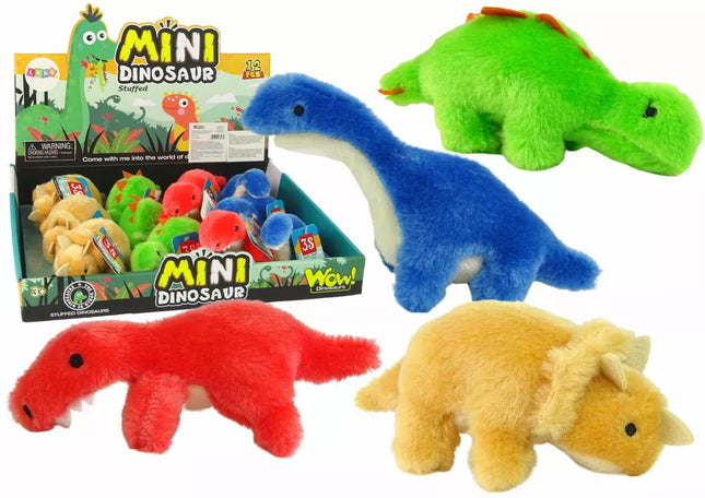 Mini pliušinis dinozauras, 4 rūšys