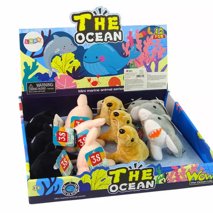 Mini pliušiniai jūros gyvūnai, 4 modeliai
