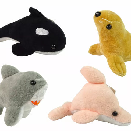 Mini pliušiniai jūros gyvūnai, 4 modeliai