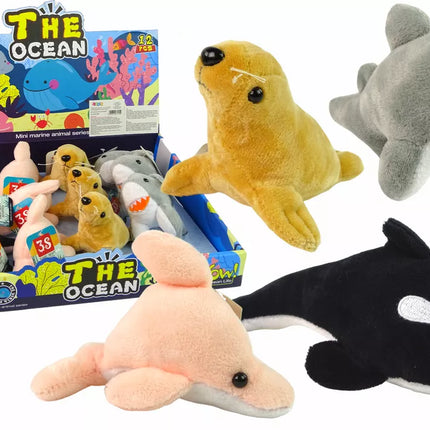 Mini pliušiniai jūros gyvūnai, 4 modeliai