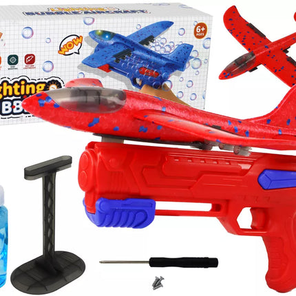 Muilo burbulų pistoletas lėktuvas, raudonas