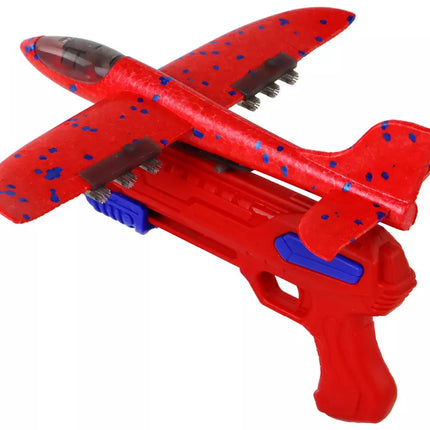 Muilo burbulų pistoletas lėktuvas, raudonas