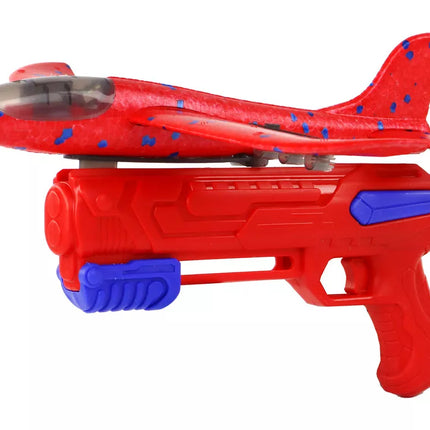 Muilo burbulų pistoletas lėktuvas, raudonas