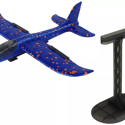 Muilo burbulų pūtiklis lėktuvo formos, mėlynas