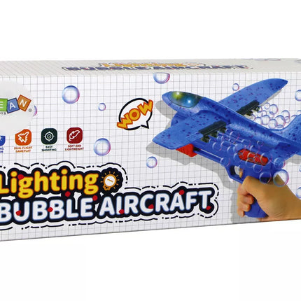 Muilo burbulų pūtiklis lėktuvo formos, mėlynas