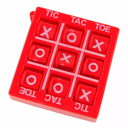 „Tic Tac Toe“ žaidimas, 4,5 cm, raudonas