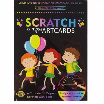 Piešimo knygelė su skutymo efektu vaikams mokyklai