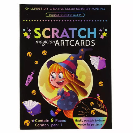 Spalvinimo knygelė vaikams „Magic Scratch“