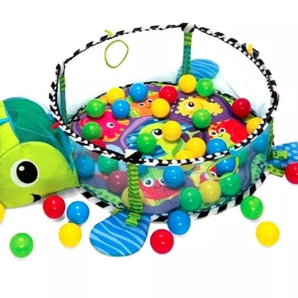 Žaidimų kilimėlis su kamuoliukais Baby Turtle 3in1