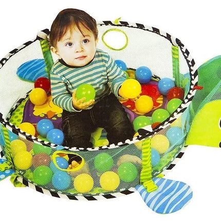 Žaidimų kilimėlis su kamuoliukais Baby Turtle 3in1