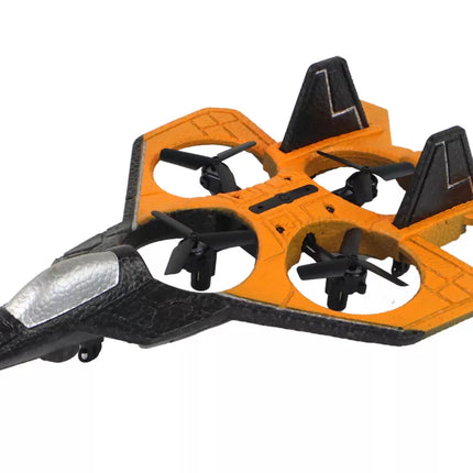 RC Dronas Lėktuvas Oranžinis naikintuvas Nuotoliniu būdu valdomas pilotas