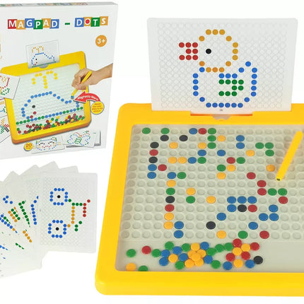 Magnetinė lenta 100 geltonų karoliukų