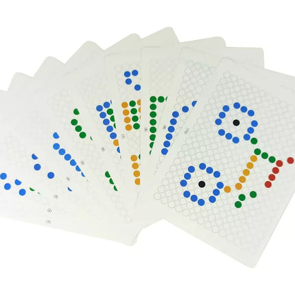 Magnetinė lenta 100 geltonų karoliukų