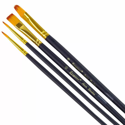 Meninių teptukų rinkinys, 4 formos