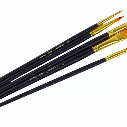 Meninių teptukų rinkinys, 5 formų