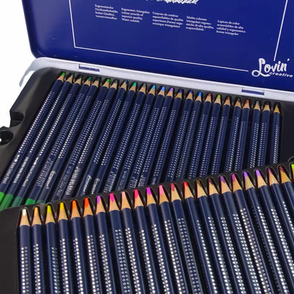 48 akvarelinių pieštukų rinkinys metalinėje dėžutėje