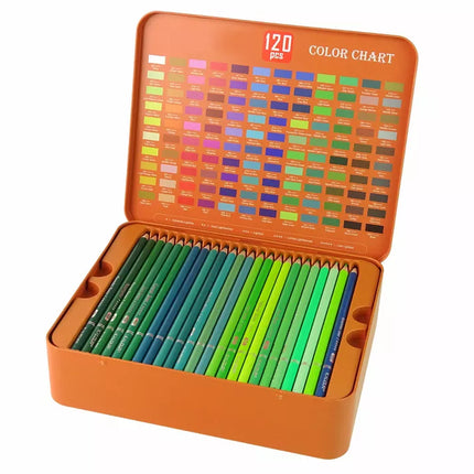 Mažojo dailininko rinkinys, 120 vnt. kreidelių organizatoriuje