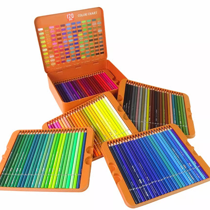 Mažojo dailininko rinkinys, 120 vnt. kreidelių organizatoriuje