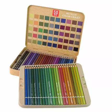Mažojo dailininko kreidelių rinkinys organizatoriuje, 50 vnt.