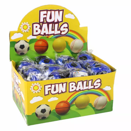 PU Futbolo kamuolys su Jojo trintuku atšokimui, 6 cm, mėlynas