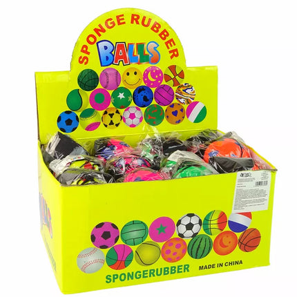 Kamuoliukas PU ant gumytės 6 cm 4 spalvų širdelė