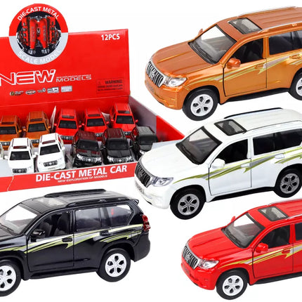 Metalinis automobilis 12 cm Garso efektai Šviesa Įvairios spalvos